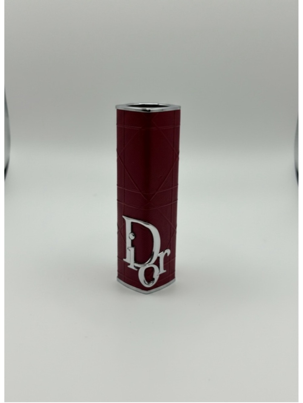 Dior Addict Lipstick Case Brick Cannage Red Refillable Couture - Picture 2 of 5